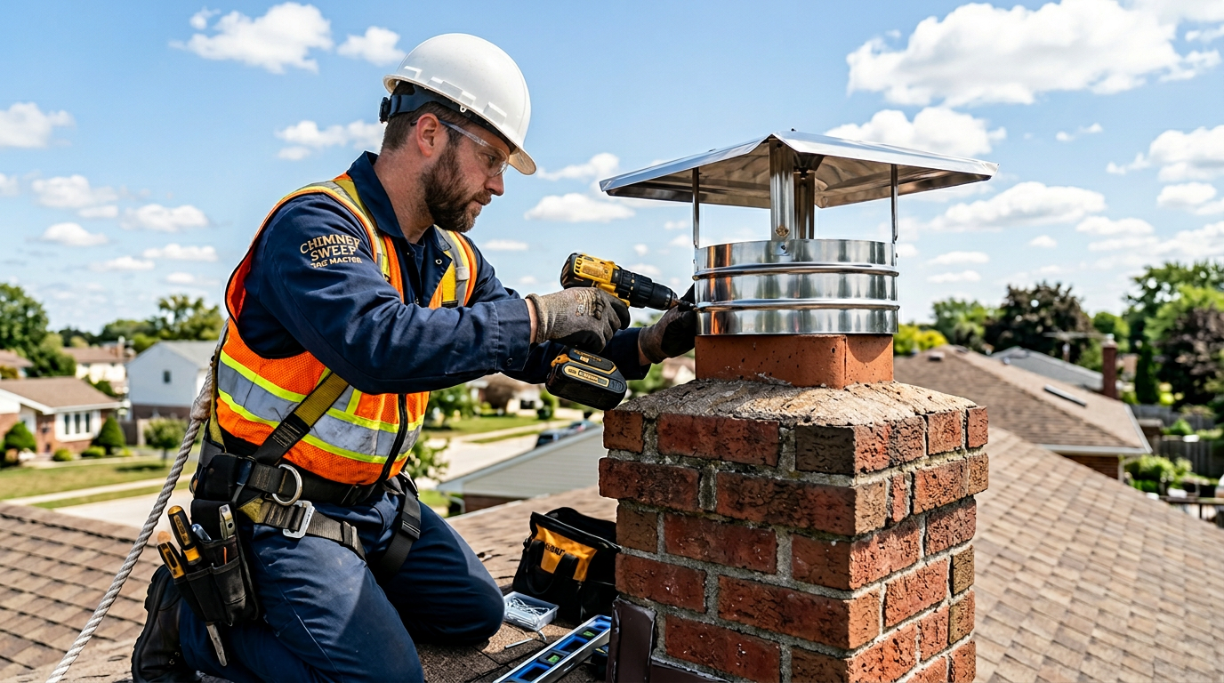 Chimney Cap Installation - Chimney Sweep The Master